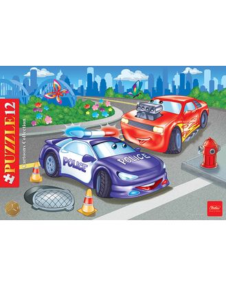 Пазлы 12 Полиция 09221 в рамке