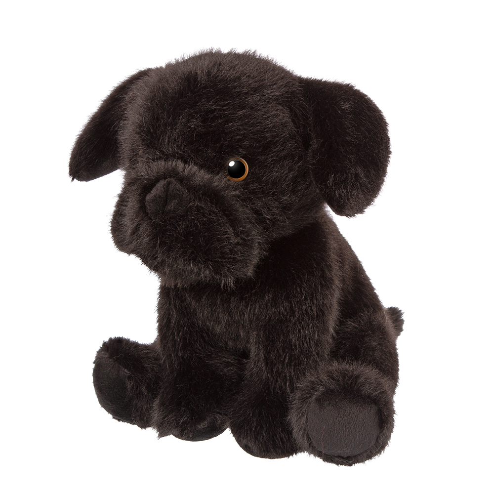 Собака черная 19см