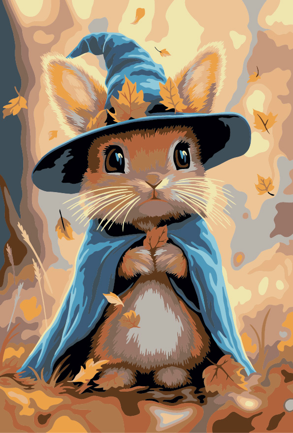 Картина по номерам 30*20 Волшебный зверек